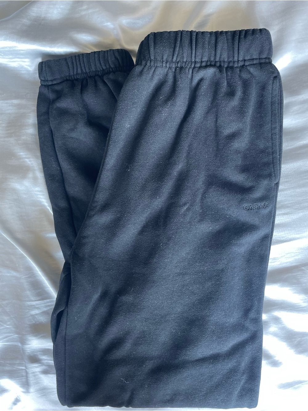 Black Womens Garage Cuffed Sweatpants